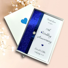 Load image into Gallery viewer, 17th Wedding Anniversary Card - Furniture 17 Year Seventeenth Anniversary - 18 Colour Coice - Luxury Bow