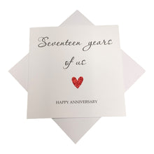 Load image into Gallery viewer, 17th Anniversary Card - Furniture 17 Years Greeting Card Personalised - Year Of Us