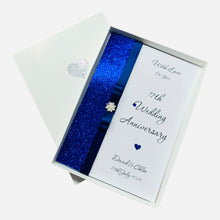 Load image into Gallery viewer, 17th Wedding Anniversary Card - Furniture 17 Year Seventeenth Anniversary - 18 Colour Coice - Luxury Bow
