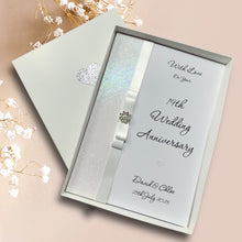 Load image into Gallery viewer, 19th Wedding Anniversary Card - Bronze 19 Year Nineteenth Anniversary - 18 Colour Coice - Luxury Bow