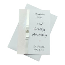 Load image into Gallery viewer, 20th Wedding Anniversary Card - China 20 Year Twentieth Anniversary - 18 Colour Coice - Luxury Bow