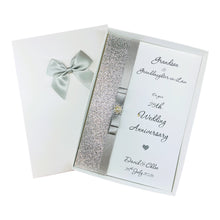 Load image into Gallery viewer, Grandson & Granddaughter-In-Law 25th Wedding Anniversary Card - LB 189