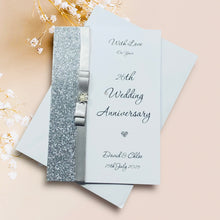 Load image into Gallery viewer, 26th Wedding Anniversary Card - Picture 26 Year Twenty Sixth Anniversary - 18 Colour Coice - Luxury Bow