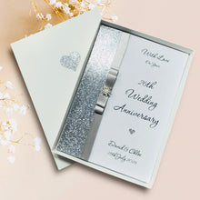 Load image into Gallery viewer, 26th Wedding Anniversary Card - Picture 26 Year Twenty Sixth Anniversary - 18 Colour Coice - Luxury Bow
