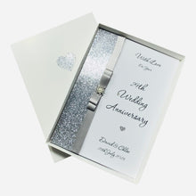 Load image into Gallery viewer, 29th Wedding Anniversary Card - Furniture 29 Year Twenty Ninth Anniversary - 18 Colour Coice - Luxury Bow