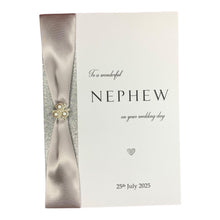Load image into Gallery viewer, Nephew Wedding Card - Personalised - WR 29