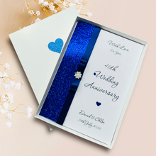 Load image into Gallery viewer, 46th Wedding Anniversary Card - Games 46 Year Forty Sixth Anniversary - 18 Colour Coice - Luxury Bow