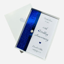 Load image into Gallery viewer, 46th Wedding Anniversary Card - Games 46 Year Forty Sixth Anniversary - 18 Colour Coice - Luxury Bow