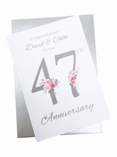 Load image into Gallery viewer, 47th Wedding Anniversary Card - Garden - FN 47