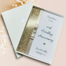 Load image into Gallery viewer, 48th Wedding Anniversary Card - Home Improvement 48 Year Forty Eighth Anniversary - 18 Colour Coice - Luxury Bow