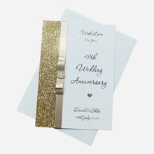 Load image into Gallery viewer, 48th Wedding Anniversary Card - Home Improvement 48 Year Forty Eighth Anniversary - 18 Colour Coice - Luxury Bow