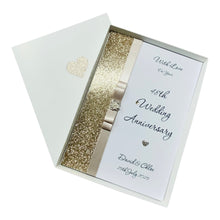 Load image into Gallery viewer, 48th Wedding Anniversary Card - Home Improvement 48 Year Forty Eighth Anniversary - 18 Colour Coice - Luxury Bow