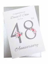 Load image into Gallery viewer, 48th Wedding Anniversary Card - FN 48