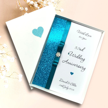 Load image into Gallery viewer, 52nd Wedding Anniversary Card - Bath Spa 52 Year Fifty Second Anniversary - 18 Colour Coice - Luxury Bow
