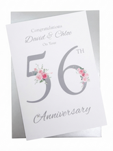 Load image into Gallery viewer, 56th Wedding Anniversary Card - Day - FN 56