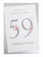 Load image into Gallery viewer, 59th Wedding Anniversary Card - Charity - FN 59