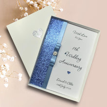 Load image into Gallery viewer, 8th Anniversary Card - Bronze 8 Year Eight Wedding Anniversary - 18 Colour Coice - Luxury Bow