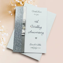 Load image into Gallery viewer, 9th Anniversary Card - Pottery 9 Year Ninth Wedding Anniversary - 18 Colour Coice - Luxury Bow
