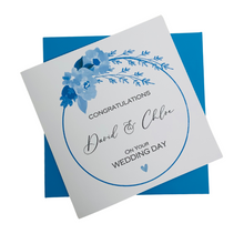 Load image into Gallery viewer, Wedding Day Card - Bride & Groom Luxury Greeting Personalised - Lily