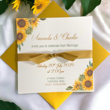 Load image into Gallery viewer, Wedding Day Invitation Card - Coloured Envelope (WD3)