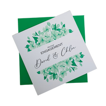 Load image into Gallery viewer, Engagement Card - Bride & Groom Luxury Greeting Personalised - Iris
