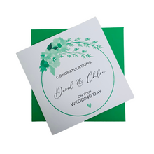 Load image into Gallery viewer, Wedding Day Card - Bride & Groom Luxury Greeting Personalised - Lily