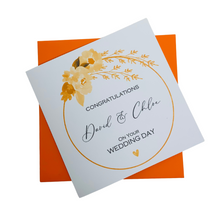Load image into Gallery viewer, Wedding Day Card - Bride & Groom Luxury Greeting Personalised - Lily