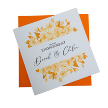 Load image into Gallery viewer, Engagement Card - Bride & Groom Luxury Greeting Personalised - Iris