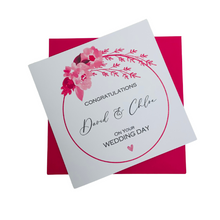 Load image into Gallery viewer, Wedding Day Card - Bride & Groom Luxury Greeting Personalised - Lily