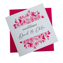 Load image into Gallery viewer, Engagement Card - Bride & Groom Luxury Greeting Personalised - Iris
