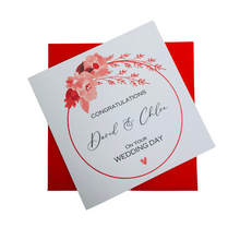 Load image into Gallery viewer, Wedding Day Card - Bride & Groom Luxury Greeting Personalised - Lily