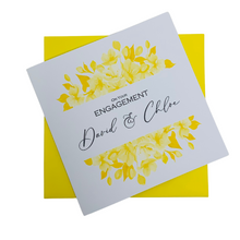 Load image into Gallery viewer, Engagement Card - Bride & Groom Luxury Greeting Personalised - Iris