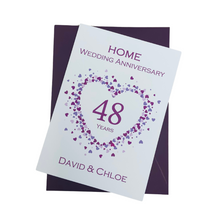 Load image into Gallery viewer, 48th Wedding Anniversary Card - Home Improvement 48 Year Forty Eighth Anniversary Luxury Greeting Personalised - Love Heart