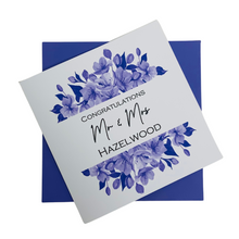 Load image into Gallery viewer, Wedding Day Card - Bride & Groom Luxury Greeting Personalised - Mr & Mrs