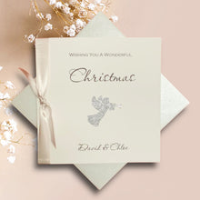 Load image into Gallery viewer, Angel Christmas Card - Luxury Greeting Card Personalised