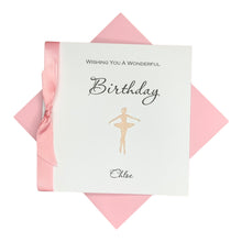 Load image into Gallery viewer, Glitter Ballet Dancer Birthday Card