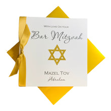 Load image into Gallery viewer, Bar Mitzvah Mazel Tov Personalised Card