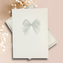 Load image into Gallery viewer, 10th Wedding Anniversary Card - Tin 10 Year Tenth Anniversary - 18 Colour Coice - Luxury Bow