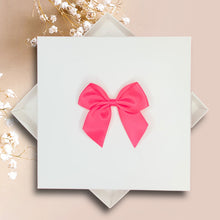 Load image into Gallery viewer, 42nd Anniversary Card - 42 Year Wedding Anniversary Luxury Greeting Card Personalised - Regal Bow