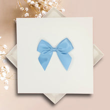 Load image into Gallery viewer, 11th Anniversary Card - Steel 11 Year Wedding Anniversary Luxury Greeting Card Personalised - Regal Bow