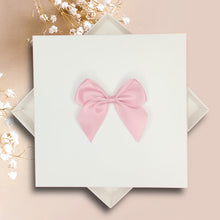 Load image into Gallery viewer, 2nd Anniversary Card - Cotton 2 Year Second Wedding Anniversary Luxury Greeting Card Personalised - Regal Bow