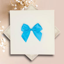 Load image into Gallery viewer, 27th Anniversary Card - Sculpture 27 Year Wedding Anniversary Luxury Greeting Card Personalised - Regal Bow