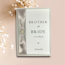 Load image into Gallery viewer, Brother Of The Bride On Our Wedding Day Card - Colour Choice