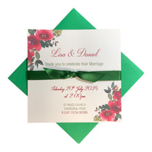 Load image into Gallery viewer, Wedding Day Invitation Card - Coloured Envelope (WD11)
