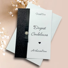 Load image into Gallery viewer, Sympathy Card - Personalised Luxury Greeting Card Luxury Bow