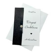Load image into Gallery viewer, Sympathy Card - Personalised Luxury Greeting Card Luxury Bow