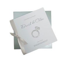 Load image into Gallery viewer, Engagement Card - Luxury Greeting Card Personalised - Engagement Ring