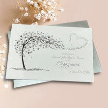 Load image into Gallery viewer, Grandson & Fiancée Engagement Card - Greeting Personalised - SH 82