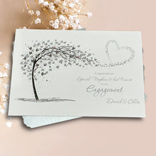 Load image into Gallery viewer, Nephew & Fiancée Engagement Card - Greeting Personalised - SH 83