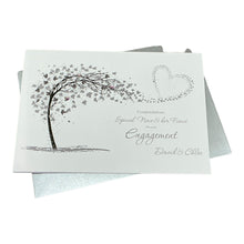 Load image into Gallery viewer, Niece & Fiancé Engagement Card - Greeting Personalised - SH 84